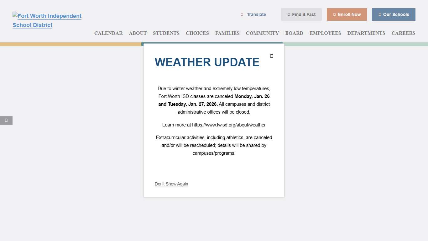 Home - Fort Worth Independent School District